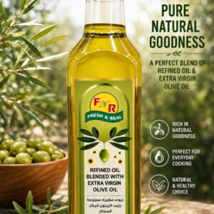 FNR refined oil blended with extra virgin Olive Oil 12X1L